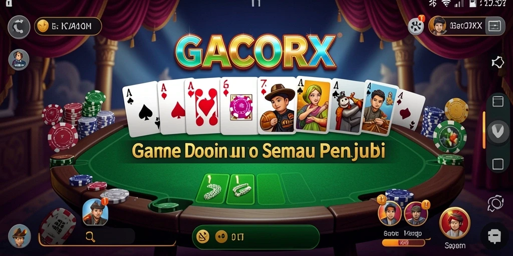 Tampilan gameplay seru dalam GACORX dengan banyak pemain.