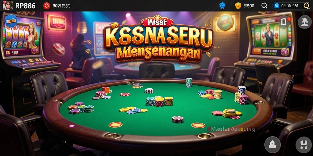 Screenshot menunjukkan gameplay seru di dunia Kasino RP886.